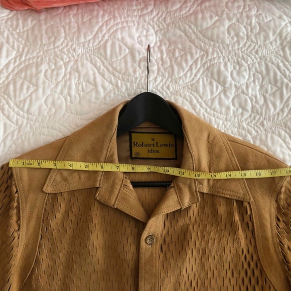 Vintage 70-80's a Robert Lewis idea Men's Suede Shirt Size: 42 - Picture 11 of 15
